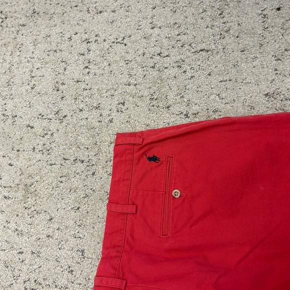 Polo Ralph Lauren NWOT 38/32 salmon m/red cotton classic khakis ultra preppy - Picture 5 of 13